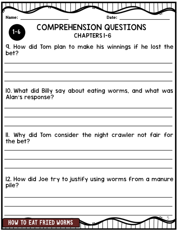 How to Eat Fried Worms by Thomas Rockwell