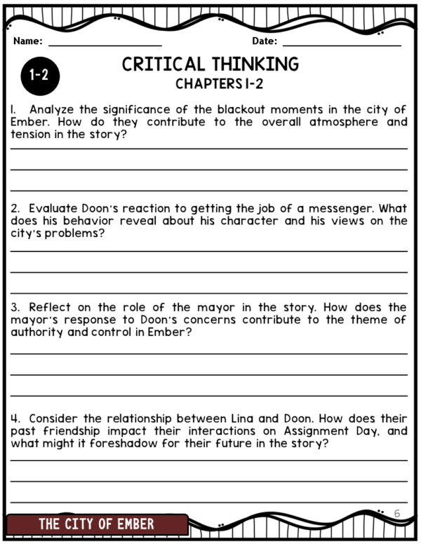 The city of Ember Novel